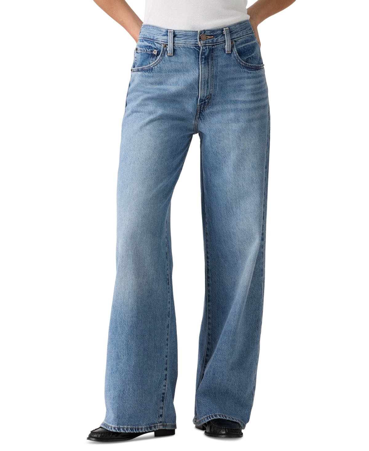 Levi's Women's Cinch High-Rise Wide-Leg Jeans