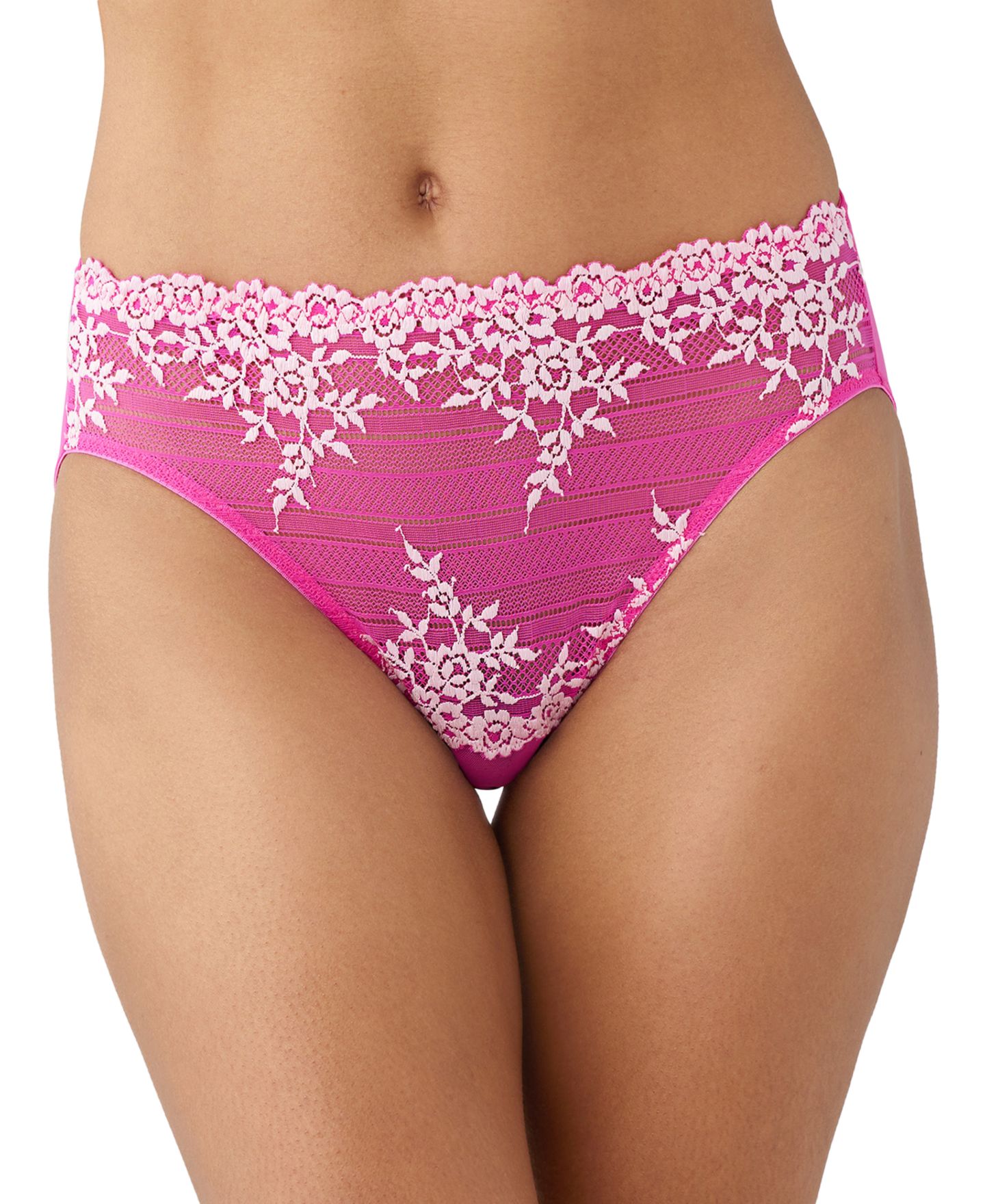 Трусы Embrace Lace® Hi-Cut — Wacoal, цвет: Розовый пыльный — фото 5