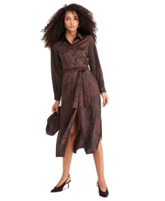 Women's Emmalarico Printed Belted Shirt Dress