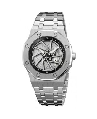 Men's Quartz Speedway 69486 Water-Resistant Stainless Steel Bracelet Watch, 42mm