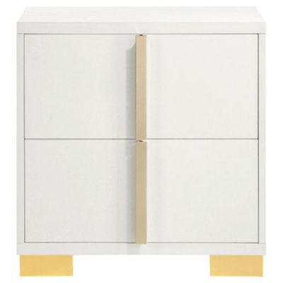 Art Deco 2-Drawer Nightstand
