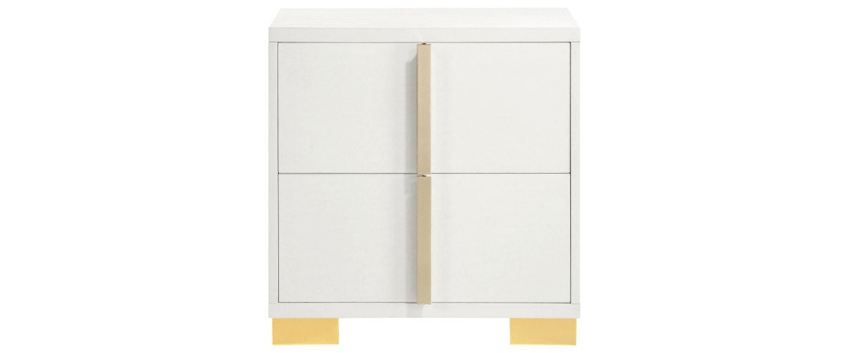 Flynama Art Deco 2-Drawer Nightstand