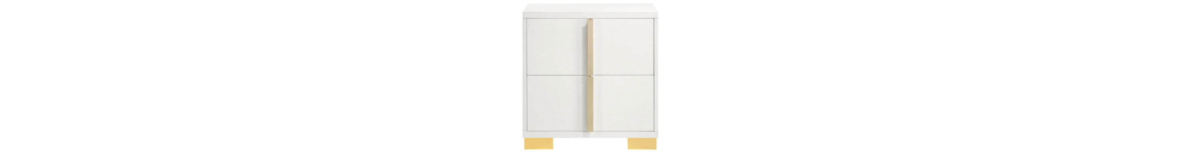 Flynama Art Deco 2-Drawer Nightstand