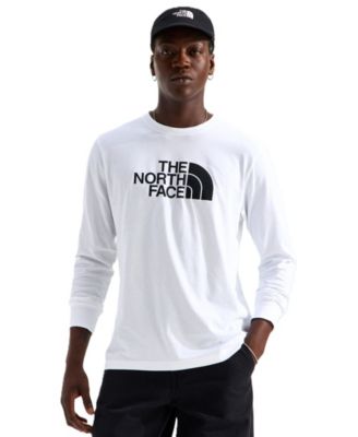 Men's Evolution Simple Dome Crewneck Embroidered Logo Long-Sleeve T-Shirt