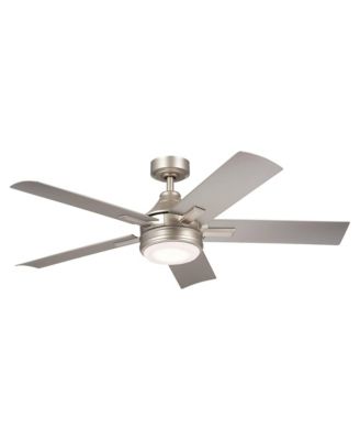 52 Tide Brushed Nickel LED Outdoor Ceiling Fan with Remote