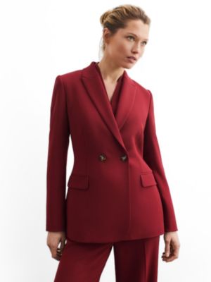 Women's Double-Breasted Stretch Blazer
