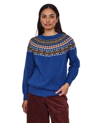 Women's Highlands Fair Isle Long-Sleeve Crewneck Sweater