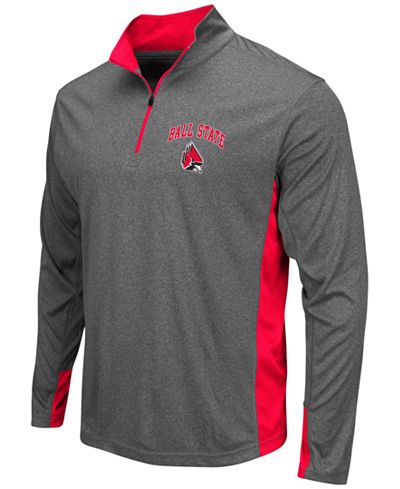 Colosseum Men's Ball State Cardinals Ridge Runner Quarter-Zip Pullover