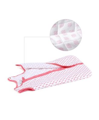 Baby Girls Quilted Wearable Sleep Sack TOG 2.2, Organic Cotton