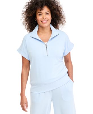 Women's LuxLounge Quarter-Zip French Terry Sweatshirt