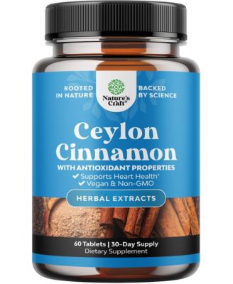 Ceylon Cinnamon Extract 1000mg Tablets - 60 Count
