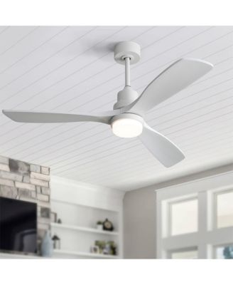 52-in Modern Downrod Indoor 3 Blades LED Ceiling Fan Light with Remote Control and Timing Function