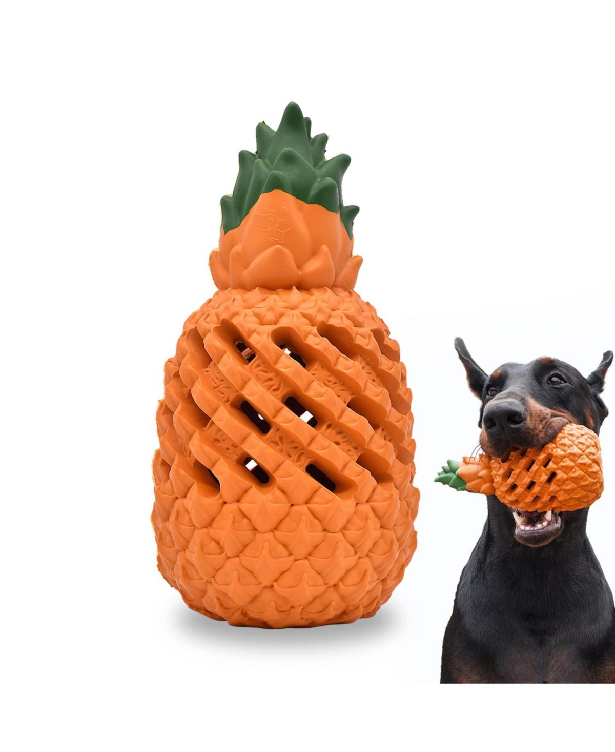 Magicorange Indestructible Durable Chew Toy For Aggressive Large Breed Chewers Stuffable Teething Cleaning - 7" xl-large