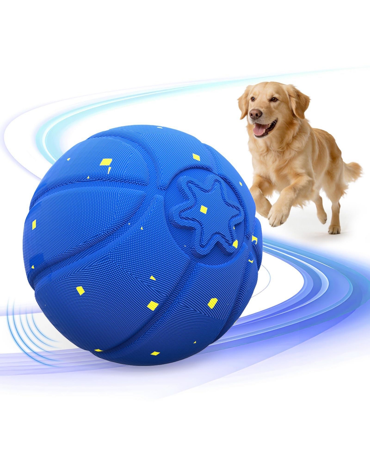 Magicorange Automatic Rolling Interactive Dog Ball 3 Play Modes Durable Chew Resistant