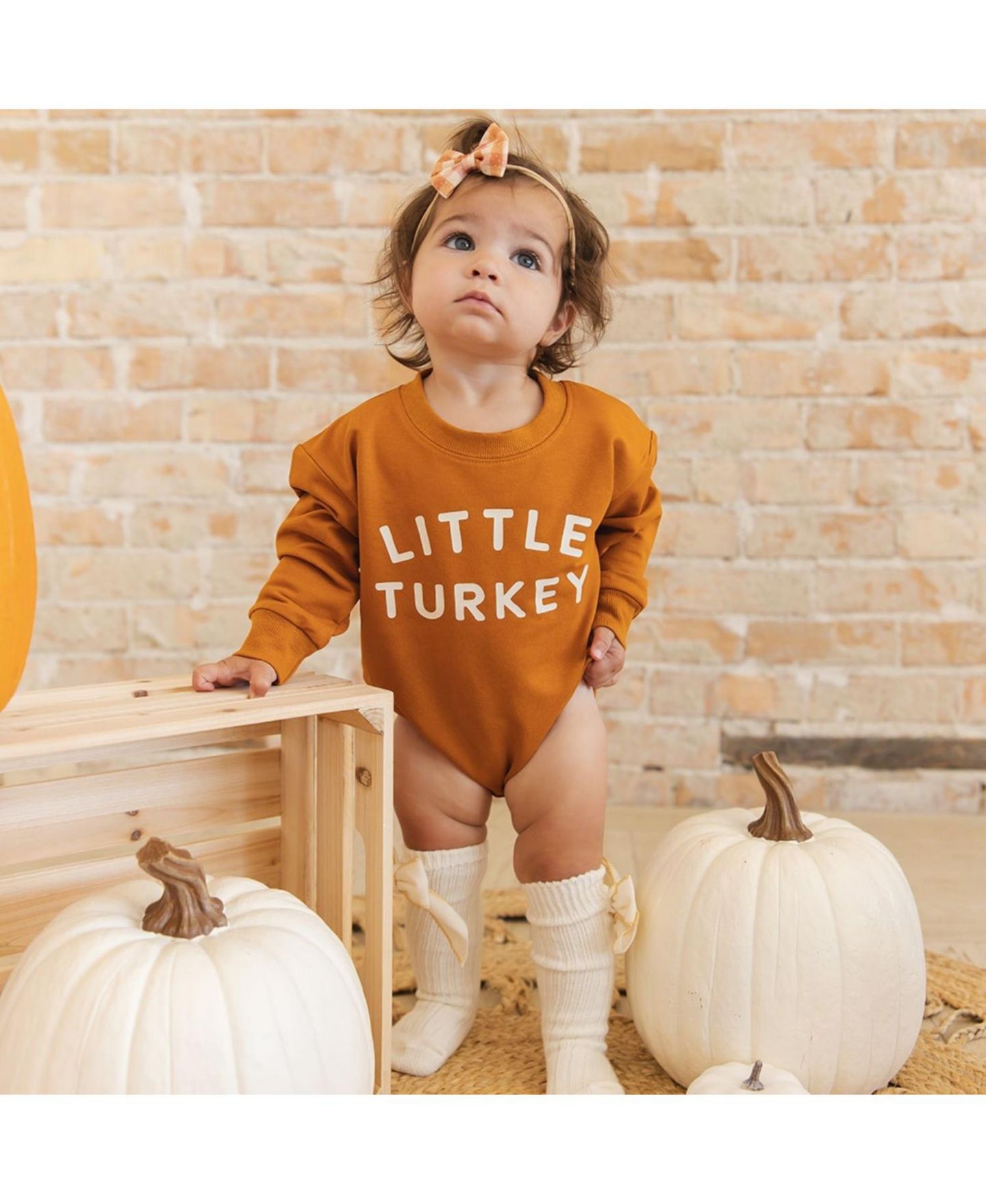 Комбинезон Sweet Wink Little Turkey Long-Sleeve Sensory-Friendly для мальчиков-малышей, цвет: Оранжевый — фото 6