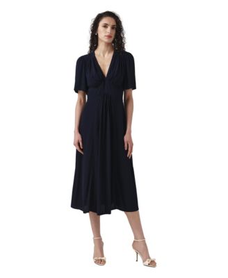 Women's Rosalie Angel Sleeve V-Neck Midi Dress