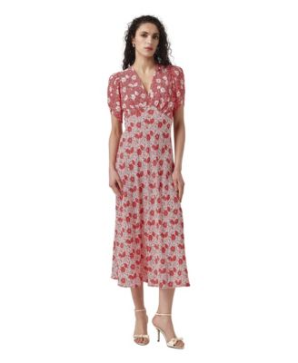 Women's Faye Floral Empire-Waist Midi Dress