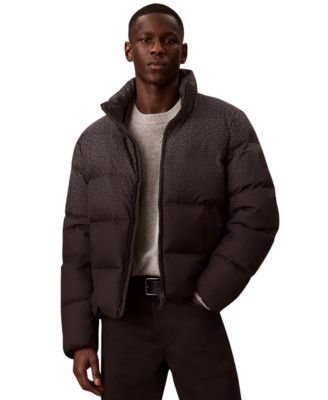 Men's Puffer Herringbone Down Jacket