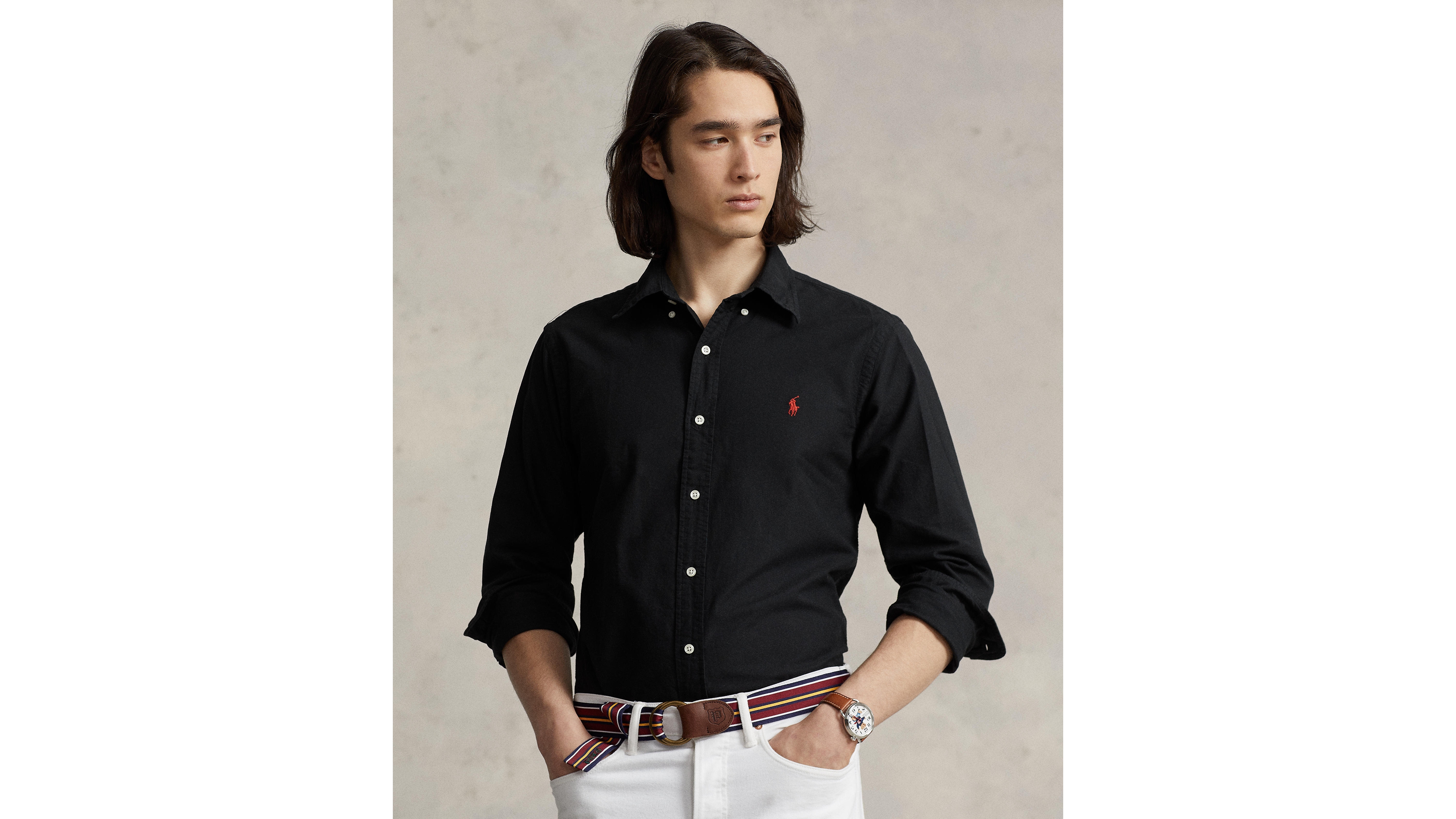 Polo Ralph Lauren Men's Custom Fit Garment-Dyed Oxford Shirt