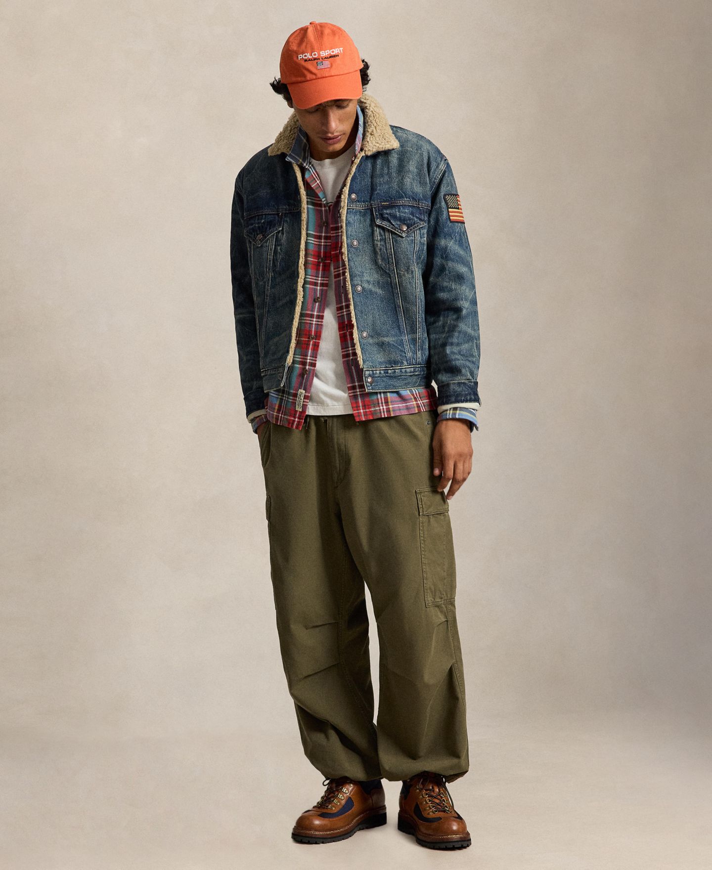 Мужская куртка Polo Ralph Lauren Earlton Denim Fleece-Lined Trucker — фото 3