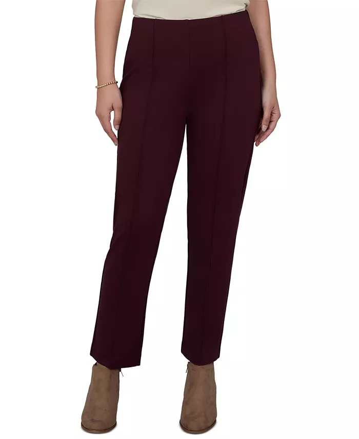 Petite Hollywood Waist Pull-On Ponte Straight Pants - thumbnail 5