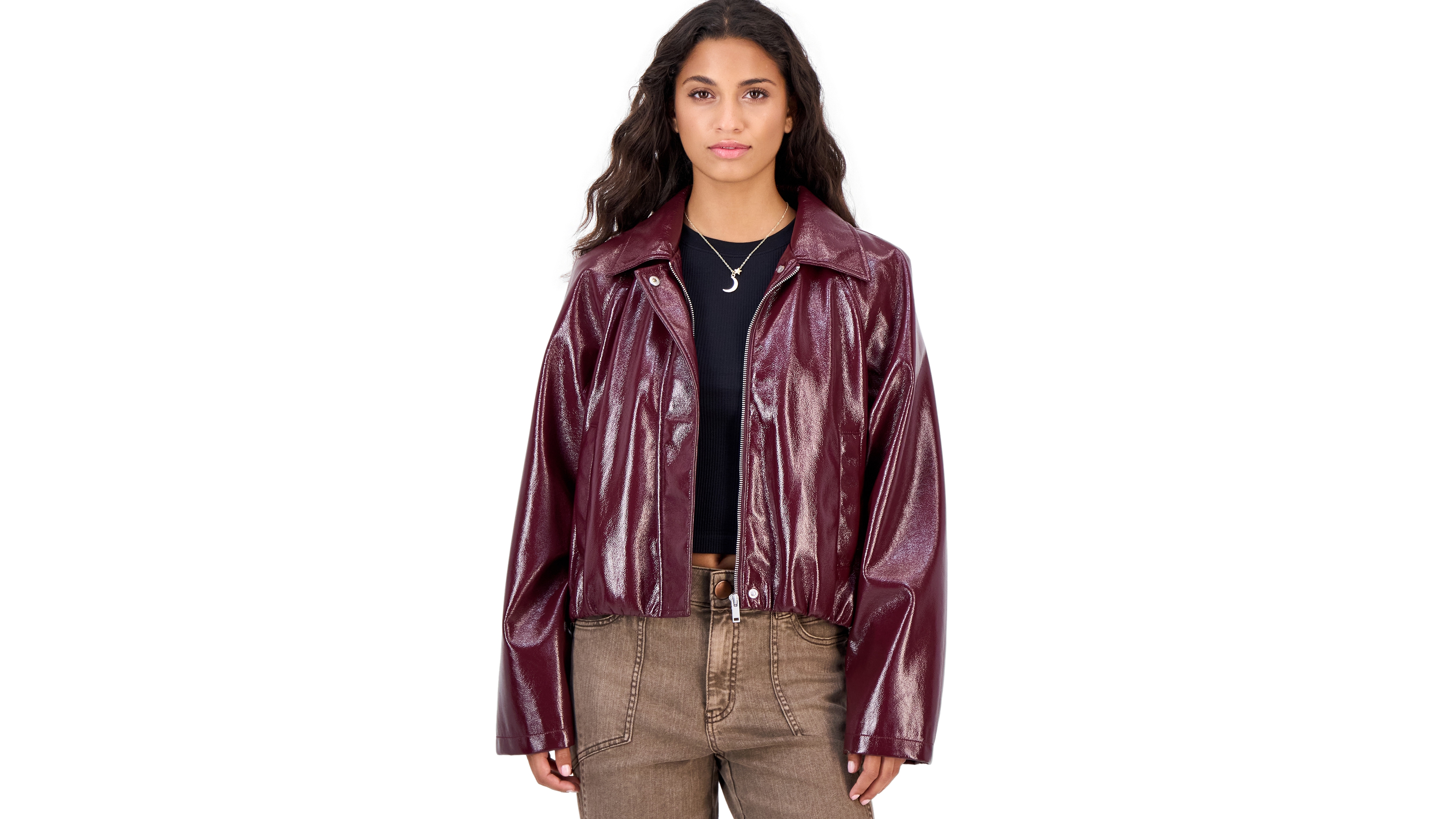 Madden Girl Juniors' Faux-Leather Jacket