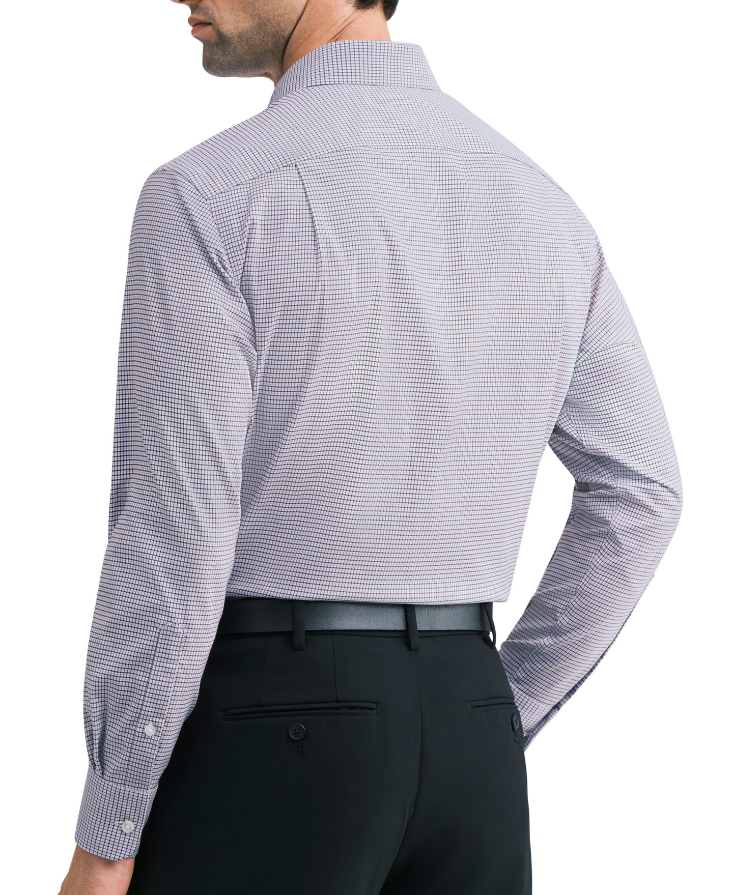 Мужская рубашка Tommy Hilfiger Regular-Fit Cotton Twill Spread Collar Dress Shirt, цвет: Красный — фото 2