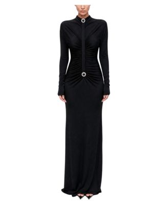 macy's formal dresses black Women's Maxi & Tie macy's black dresses for funeral
