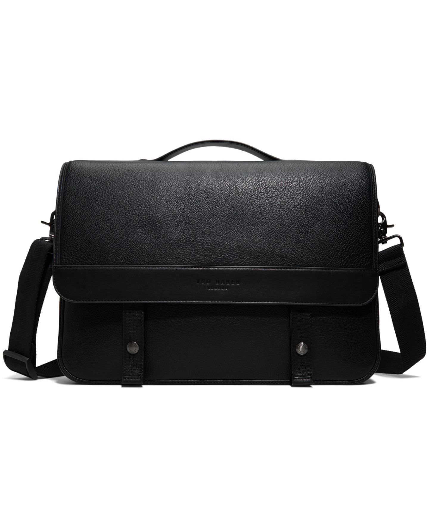 Мужская сумка Ted Baker Irvine Laptop Compartment Messenger, цвет: Чёрный — фото 1