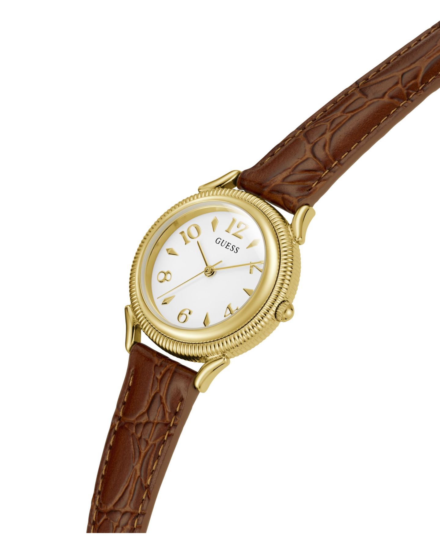 Часы GUESS Unisex Analog Quartz Brown Leather 31mm — фото 4