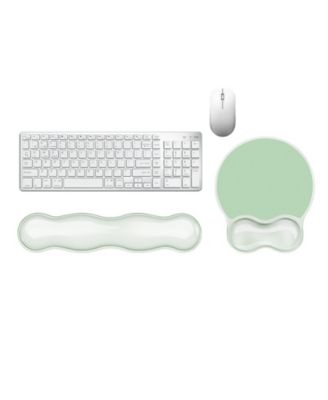 Gel Non-Slip Keyboard and Mouse Wrist Rest Set for 65%, 68%, 75% Keyboards, 2-Piece Set