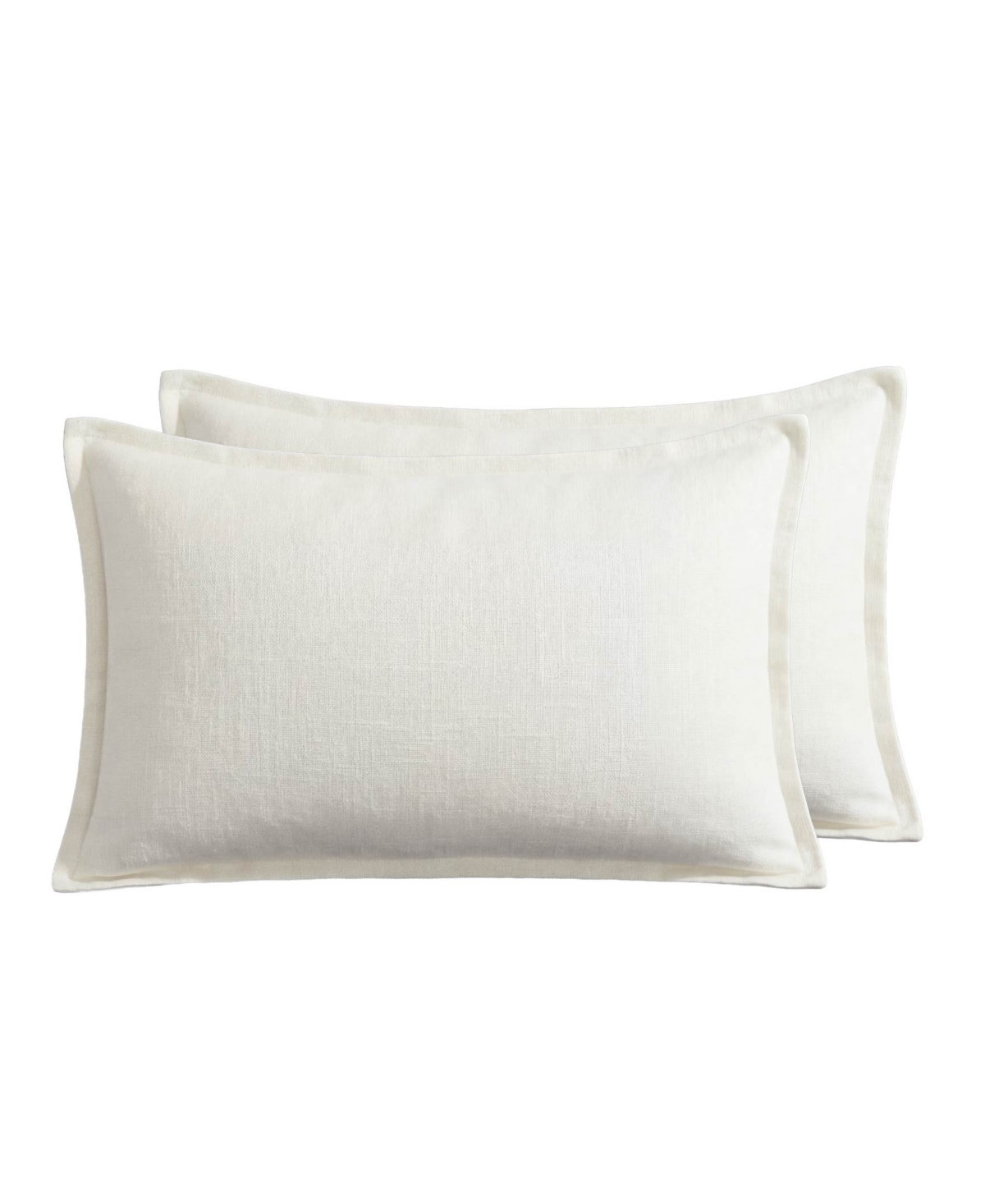 Lucky Brand Marlowe Solid 2-Piece Decorative Pillow Set, 14" x 20" - Ivory