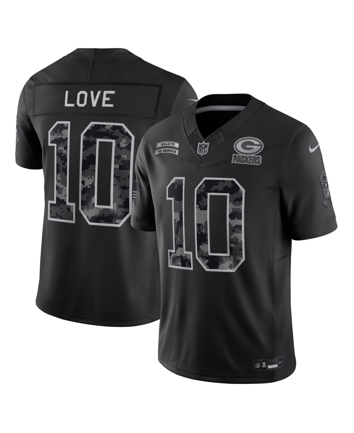 Nike Men's Black Green Bay Packers Stitched Limited Jersey