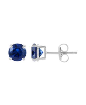 Gemstone Stud Earrings in 10k Yellow Gold (Available in Garnet, Freshwater Pearl, Peridot, Blue Topaz, White Sapphire, Citrine, Amethyst, Aquamarine, and Lab-Grown Emerald, Ruby, Sapphire, and Opal)