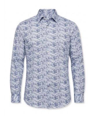 Men's Cotton Print Dress Shirt