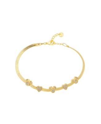 Crystal Gold-Tone Minnie Bracelet