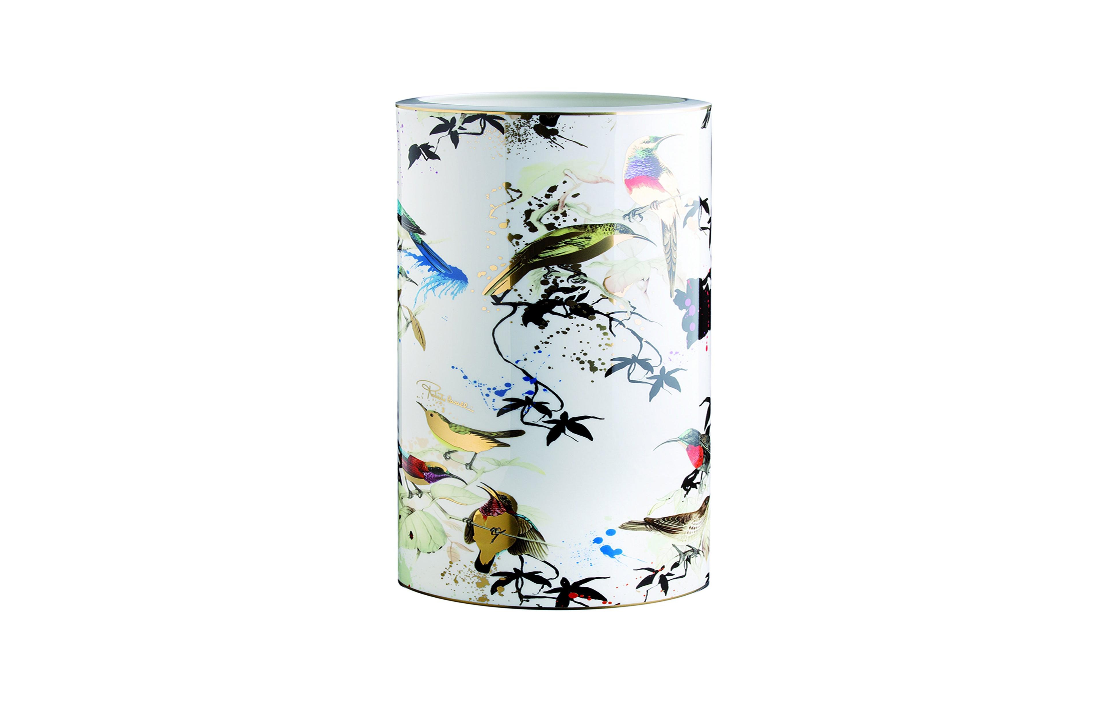 Roberto Cavalli Medium Vase Garden'S Birds