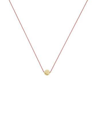 Lana Circular Pendant String Necklace 14k Gold Plated Minimalist Piece