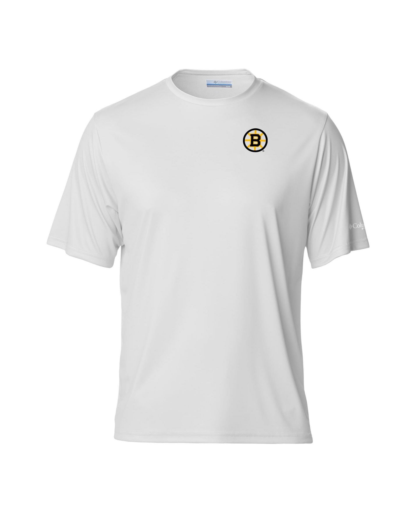 Мужская футболка Columbia PFG White Boston Bruins Terminal Tackle Omni-Shade — фото 2