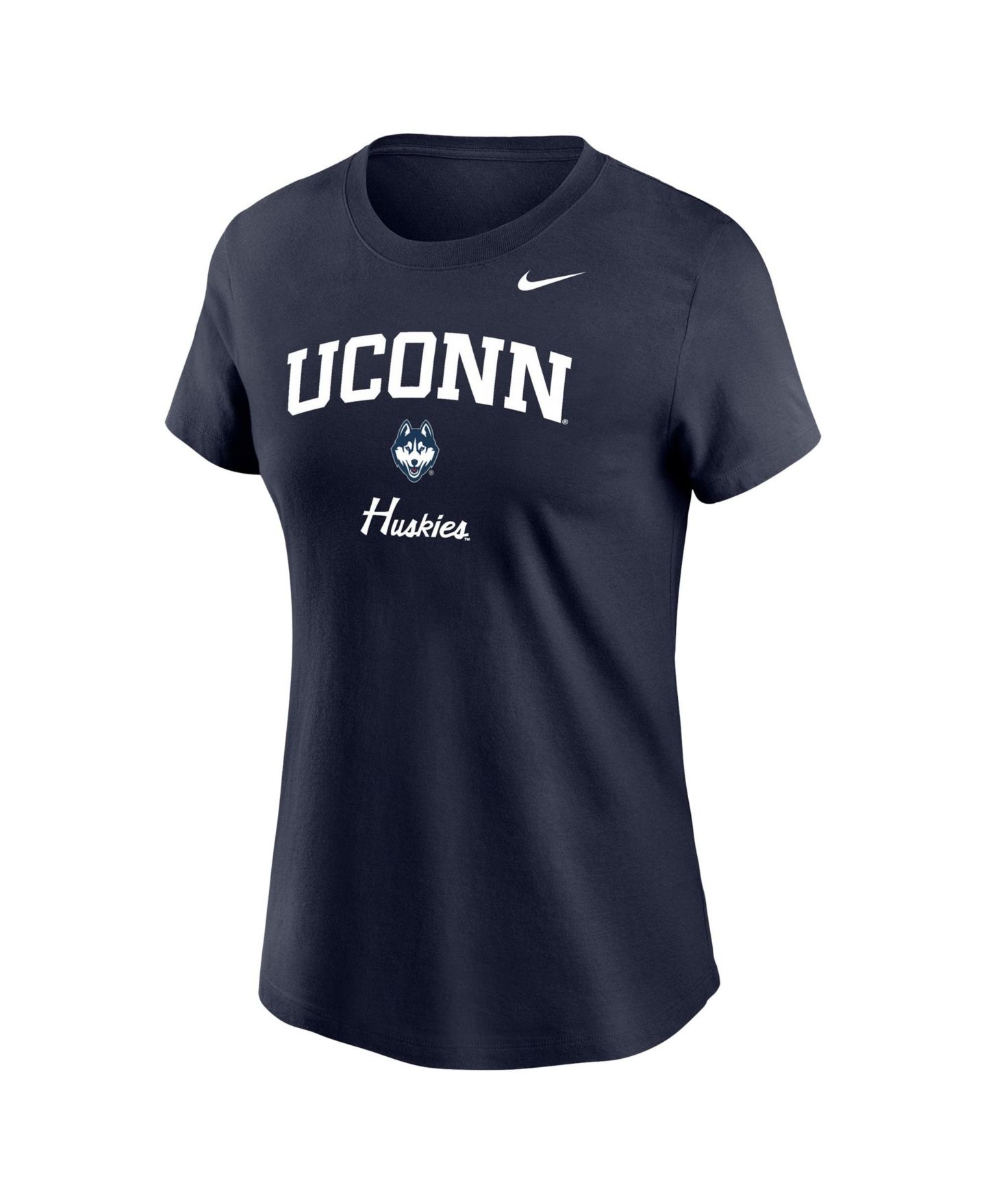 Женская футболка Nike Navy UConn Huskies Primary, цвет: Тёмно-синий — фото 2
