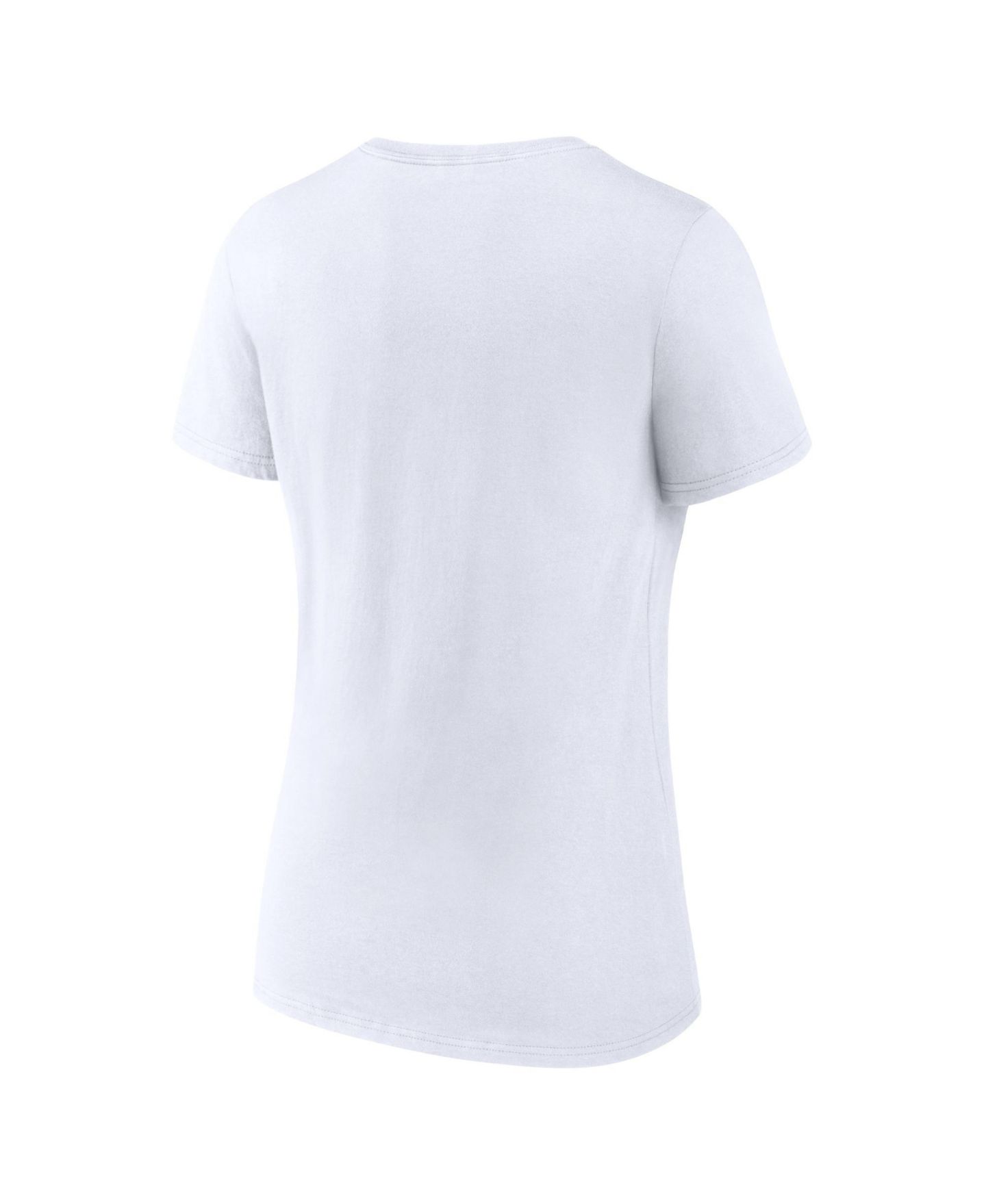 Женская футболка Logo Athletic White San Diego Padres Official V-Neck — фото 3