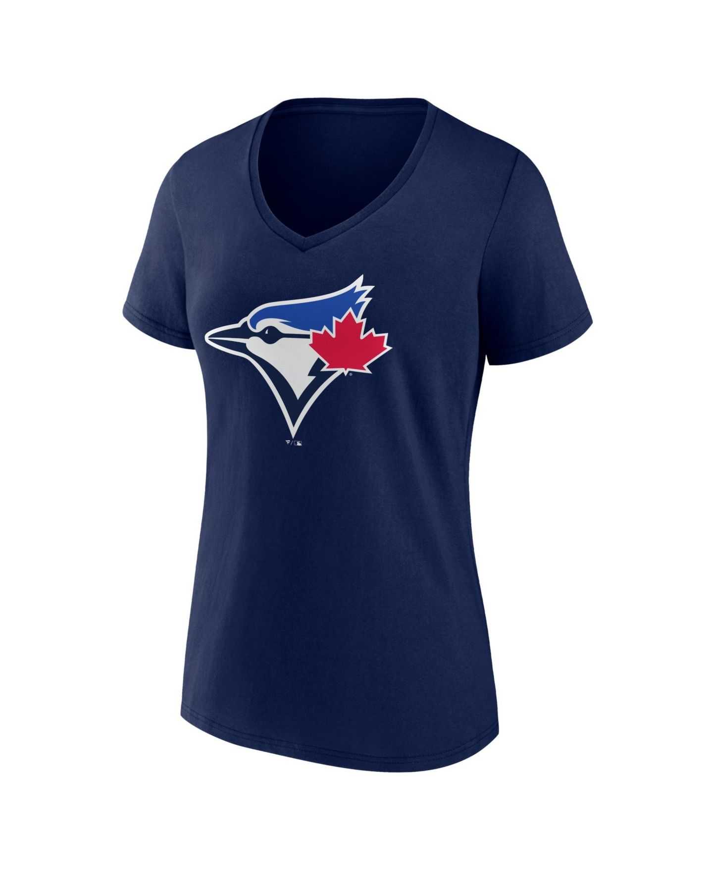 Женская футболка Logo Athletic Navy Toronto Blue Jays Official V-Neck — фото 2