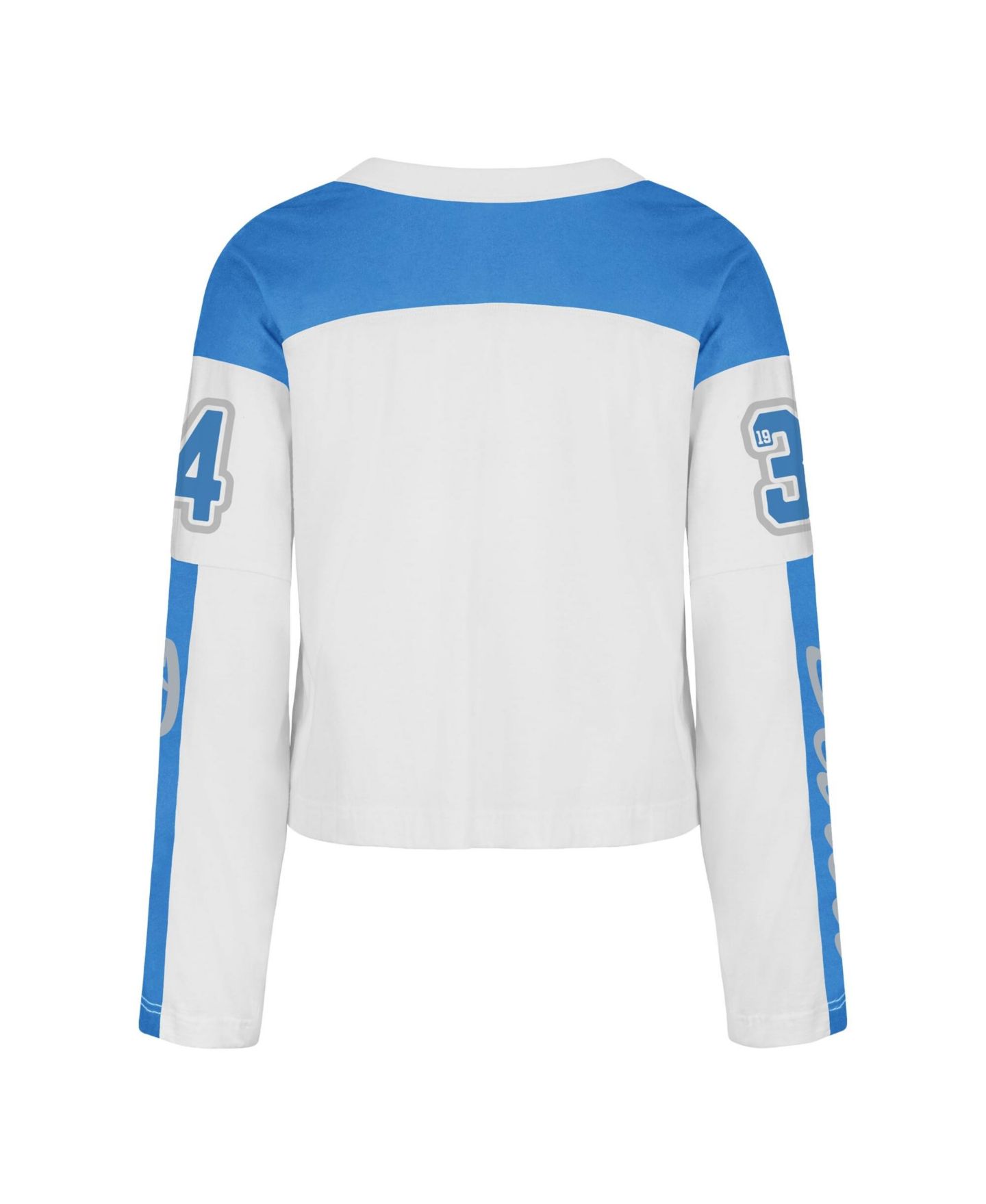 Женская футболка '47 Brand White Detroit Lions Exclamation Metro V-Neck Long Sleeve Jersey, цвет: Белый — фото 3