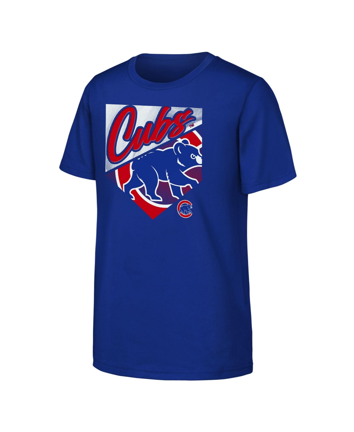 Outerstuff Boys' and Girls' Chicago Cubs Prime Plate T-Shirt - Royal