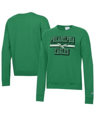 Women's  Green Philadelphia Eagles Powerblend Fleece Sweatshirt
