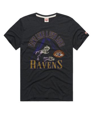 Men's and Women's Charcoal Baltimore Ravens Star Wars x NFL Tri-Blend T-Shirt