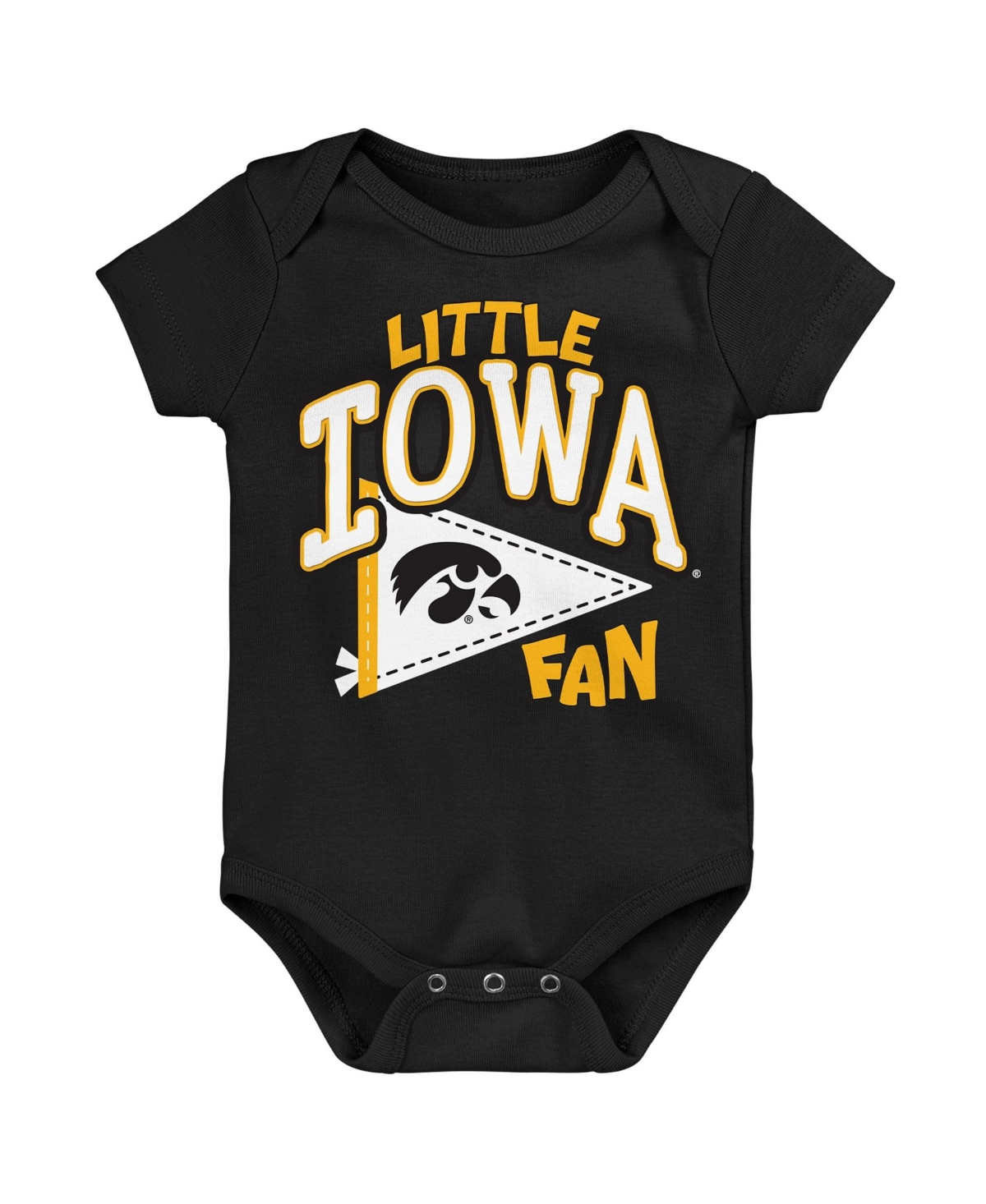 Outerstuff Baby Boys' and Girls' Iowa Hawkeyes Short-Sleeve Bodysuit