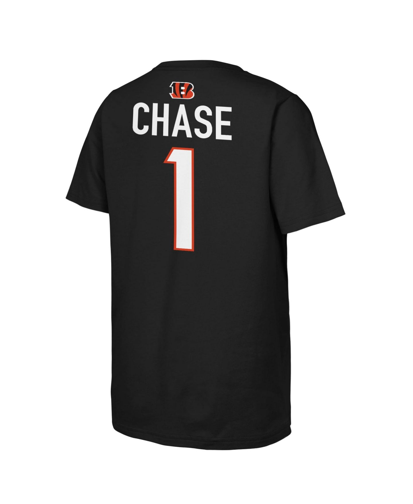 Детская футболка Outerstuff Ja'Marr Chase Black Cincinnati Bengals Name & Number — фото 3
