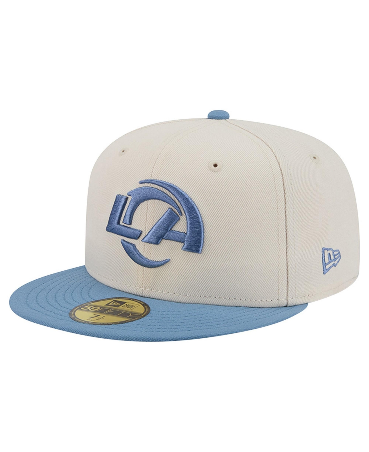 Men's New Era Cream/Blue Los Angeles Rams Color Pack 59FIFTY Fitted Hat