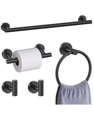 5 Pieces 23.6" Bathroom Hardware Accessories Set Wall Mounted